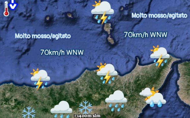 Meteo Messina e provincia: venerdì instabile! si attende vento, freddo e neve