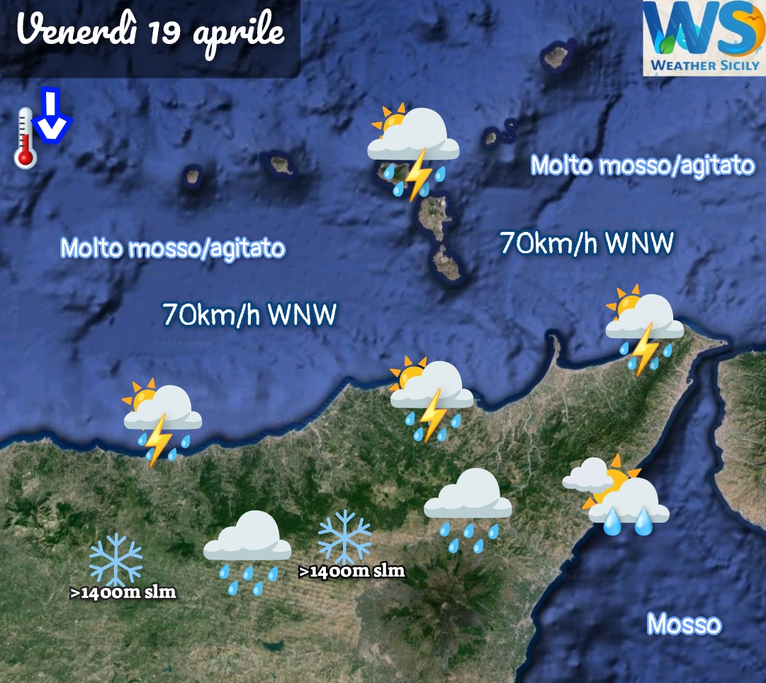 Meteo Messina e provincia: venerdì instabile! si attende vento, freddo e neve