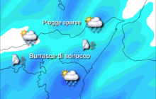 Meteo Messina e provincia: forte scirocco, clima mite e qualche pioggia