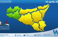 Meteo Sicilia: bollettino di allerta meteo per domani, martedì 16 aprile 2024