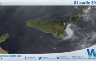 Meteo Sicilia: immagine satellitare Nasa di lunedì 01 aprile 2024