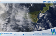Meteo Sicilia: immagine satellitare Nasa di martedì 09 aprile 2024