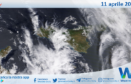 Meteo Sicilia: immagine satellitare Nasa di giovedì 11 aprile 2024