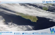 Meteo Sicilia: immagine satellitare Nasa di venerdì 12 aprile 2024