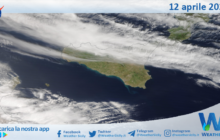 Meteo Sicilia: immagine satellitare Nasa di venerdì 12 aprile 2024