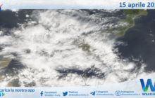 Meteo Sicilia: immagine satellitare Nasa di lunedì 15 aprile 2024