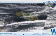 Meteo Sicilia: immagine satellitare Nasa di domenica 21 aprile 2024