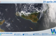 Meteo Sicilia: immagine satellitare Nasa di martedì 23 aprile 2024