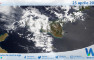 Meteo Sicilia: immagine satellitare Nasa di giovedì 25 aprile 2024