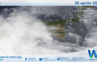Meteo Sicilia: immagine satellitare Nasa di martedì 30 aprile 2024