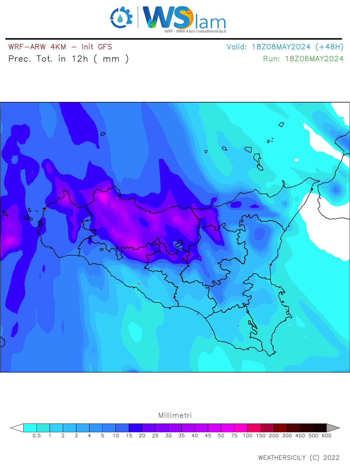 Meteo Sicilia: intenso maltempo e calo delle temperature  domani!