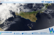 Meteo Sicilia: immagine satellitare Nasa di giovedì 02 maggio 2024