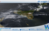 Meteo Sicilia: immagine satellitare Nasa di venerdì 03 maggio 2024