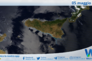 Meteo Sicilia: immagine satellitare Nasa di domenica 05 maggio 2024
