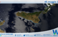 Meteo Sicilia: immagine satellitare Nasa di domenica 05 maggio 2024