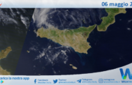 Meteo Sicilia: immagine satellitare Nasa di lunedì 06 maggio 2024