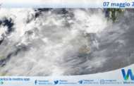 Meteo Sicilia: immagine satellitare Nasa di martedì 07 maggio 2024