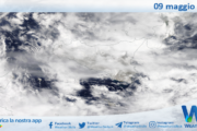 Meteo Sicilia: immagine satellitare Nasa di giovedì 09 maggio 2024