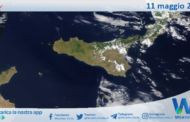 Meteo Sicilia: immagine satellitare Nasa di sabato 11 maggio 2024