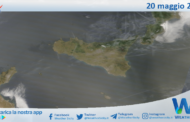 Meteo Sicilia: immagine satellitare Nasa di lunedì 20 maggio 2024