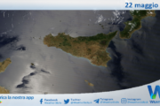 Meteo Sicilia: immagine satellitare Nasa di mercoledì 22 maggio 2024
