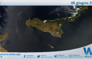 Meteo Sicilia: immagine satellitare Nasa di giovedì 06 giugno 2024