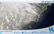 Meteo Sicilia: immagine satellitare Nasa di mercoledì 19 giugno 2024