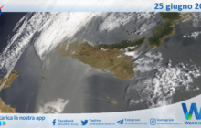 Meteo Sicilia: immagine satellitare Nasa di martedì 25 giugno 2024