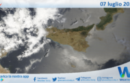 Meteo Sicilia: immagine satellitare Nasa di domenica 07 luglio 2024