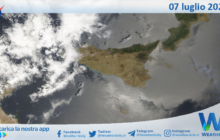 Meteo Sicilia: immagine satellitare Nasa di domenica 07 luglio 2024