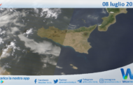 Meteo Sicilia: immagine satellitare Nasa di lunedì 08 luglio 2024