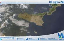 Meteo Sicilia: immagine satellitare Nasa di lunedì 08 luglio 2024