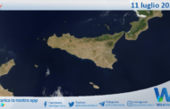Meteo Sicilia: immagine satellitare Nasa di giovedì 11 luglio 2024