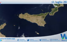 Meteo Sicilia: immagine satellitare Nasa di giovedì 11 luglio 2024