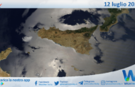 Meteo Sicilia: immagine satellitare Nasa di venerdì 12 luglio 2024