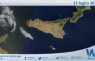Meteo Sicilia: immagine satellitare Nasa di sabato 13 luglio 2024