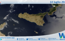 Meteo Sicilia: immagine satellitare Nasa di domenica 14 luglio 2024