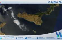 Meteo Sicilia: immagine satellitare Nasa di lunedì 15 luglio 2024