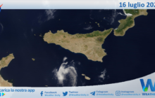Meteo Sicilia: immagine satellitare Nasa di martedì 16 luglio 2024