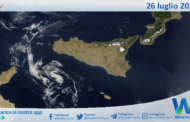 Meteo Sicilia: immagine satellitare Nasa di venerdì 26 luglio 2024