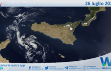 Meteo Sicilia: immagine satellitare Nasa di venerdì 26 luglio 2024