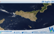 Meteo Sicilia: immagine satellitare Nasa di domenica 28 luglio 2024
