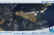 Meteo Sicilia: immagine satellitare Nasa di martedì 06 agosto 2024