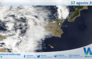 Meteo Sicilia: immagine satellitare Nasa di sabato 17 agosto 2024