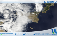 Meteo Sicilia: immagine satellitare Nasa di sabato 17 agosto 2024