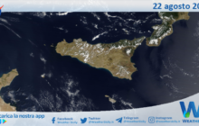 Meteo Sicilia: immagine satellitare Nasa di giovedì 22 agosto 2024