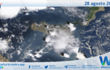 Meteo Sicilia: immagine satellitare Nasa di mercoledì 28 agosto 2024