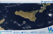 Meteo Sicilia: immagine satellitare Nasa di giovedì 29 agosto 2024
