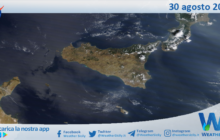 Meteo Sicilia: immagine satellitare Nasa di venerdì 30 agosto 2024