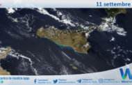 Meteo Sicilia: immagine satellitare Nasa di mercoledì 11 settembre 2024